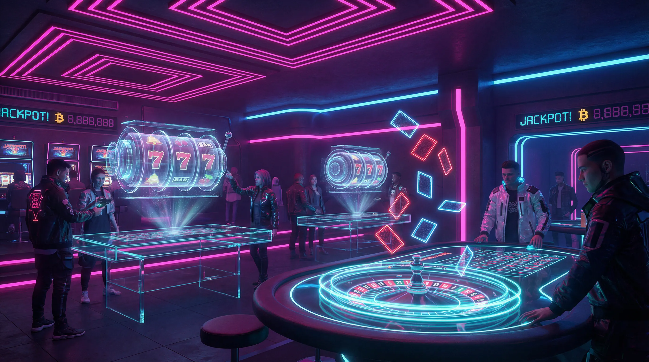 新葡京真人百家乐赛博朋克游戏厅